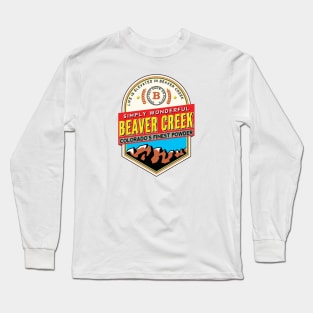 Ski Beaver Creek Colorado Skiing Snowboarding Long Sleeve T-Shirt